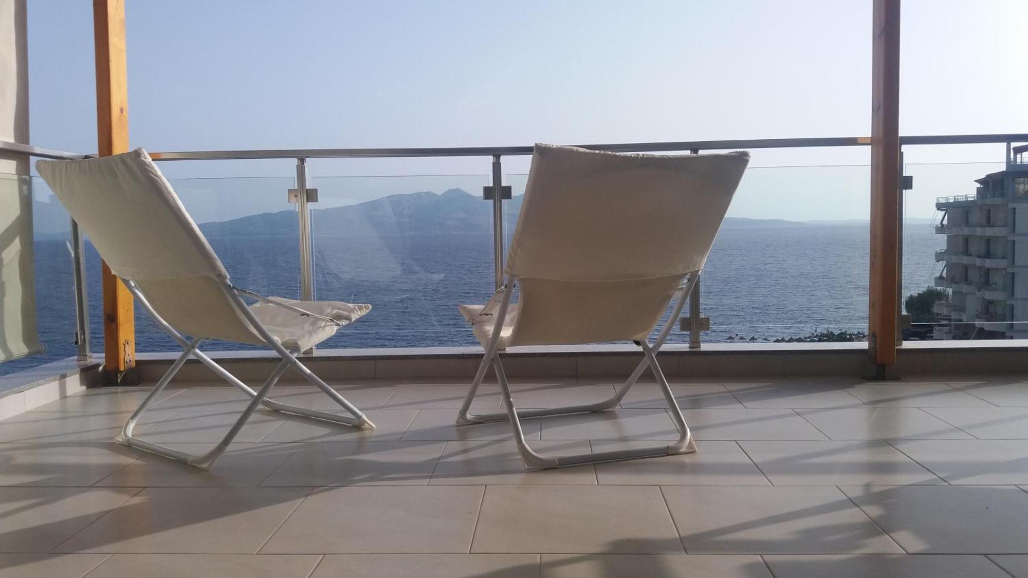 Anna Apartments Sarande Bagian luar foto